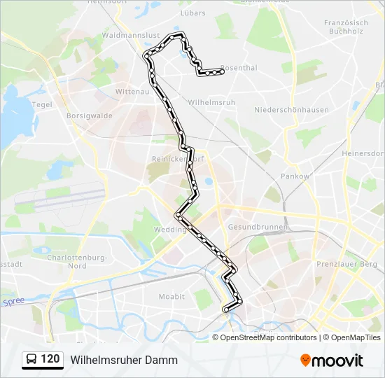 120 Bus Line Map