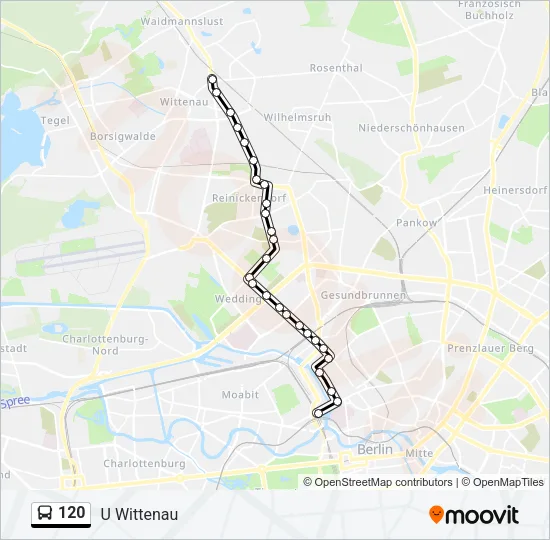 120 Bus Line Map