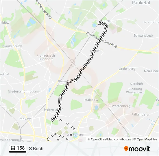 158 Bus Line Map