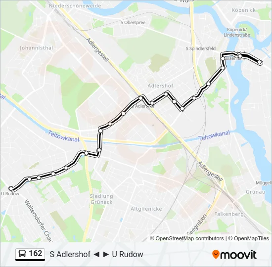 162 Bus Line Map
