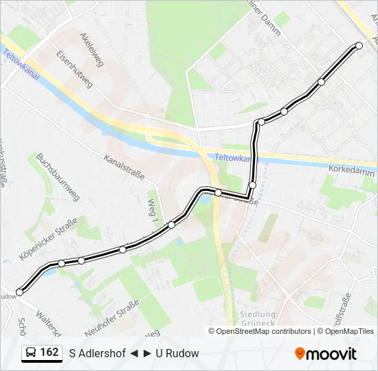 162 Bus Line Map