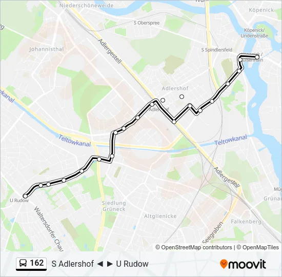 162 Bus Line Map