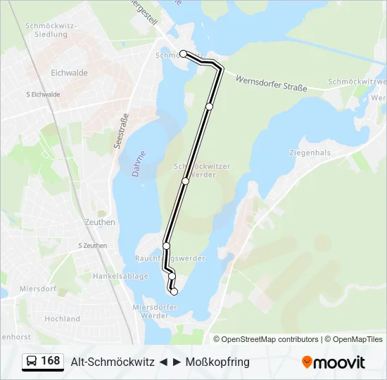 168 Bus Line Map