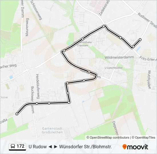 172 Bus Line Map