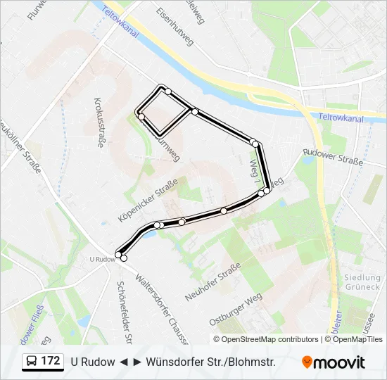 172 Bus Line Map