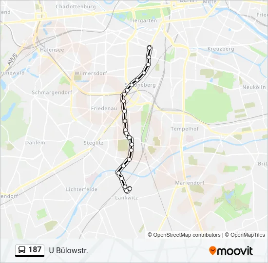 187 Bus Line Map