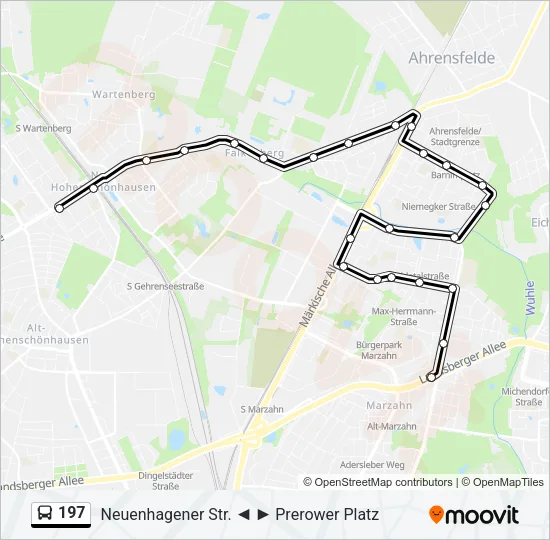 197 Bus Line Map