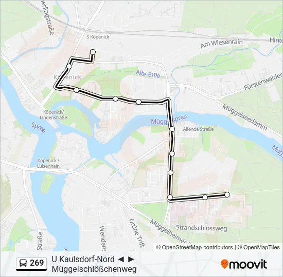 269 Bus Line Map