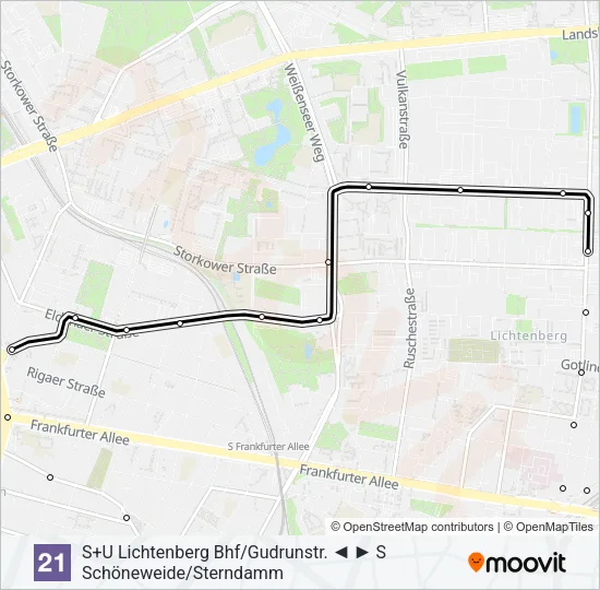 21 Light Rail Line Map