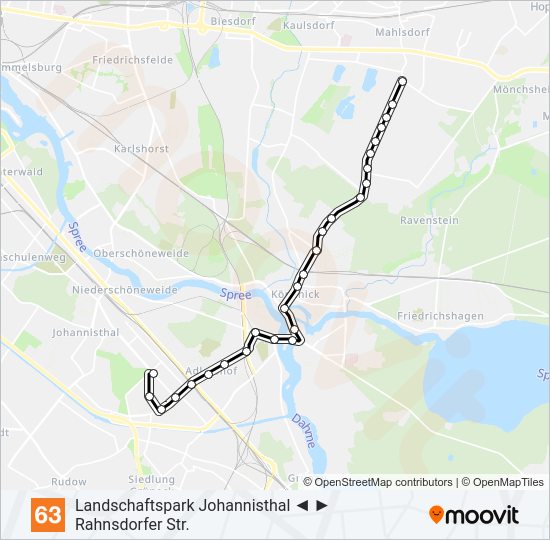 63 light rail Line Map