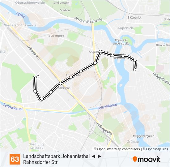 63 light rail Line Map