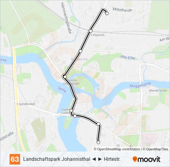 63 light rail Line Map