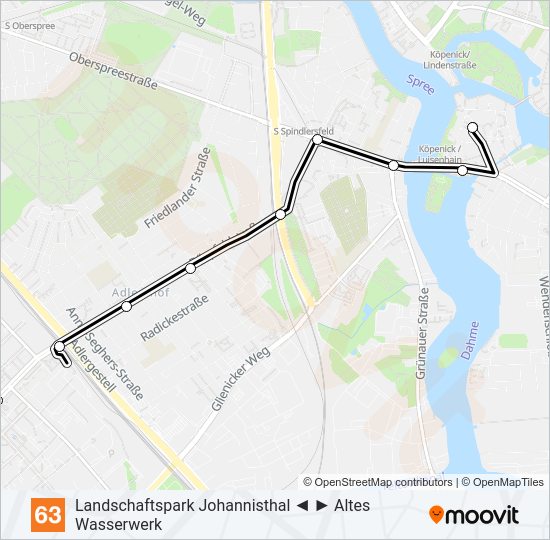 63 light rail Line Map