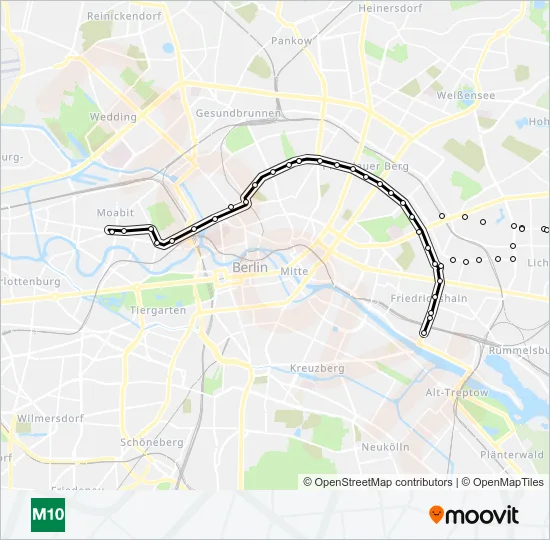 M10 Light Rail Line Map