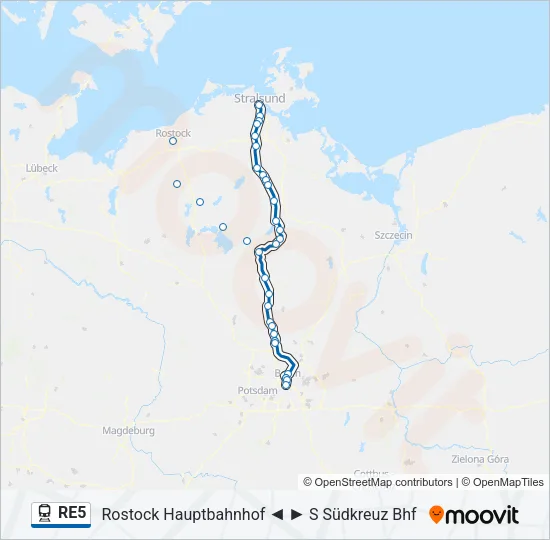 RE5 Train Line Map