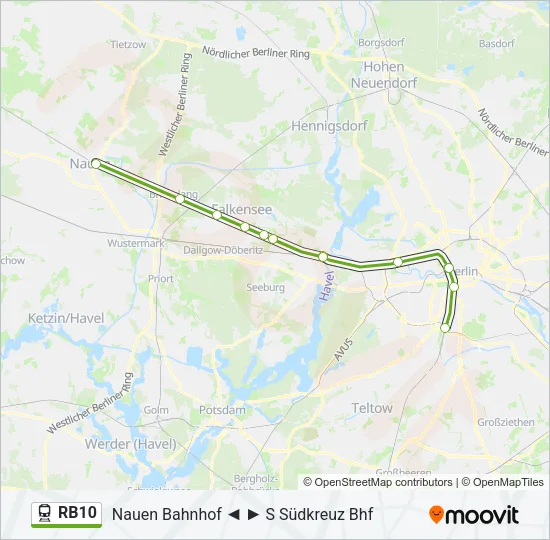 RB10 Train Line Map