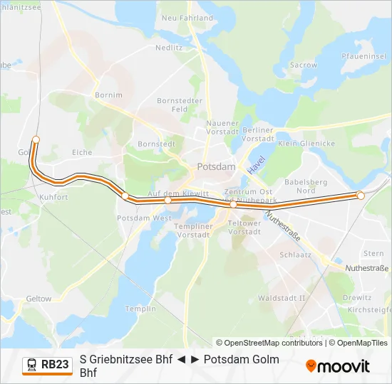RB23 Train Line Map