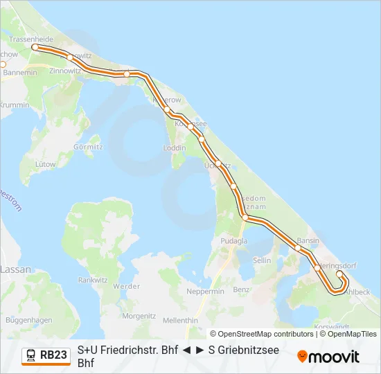 RB23 Train Line Map