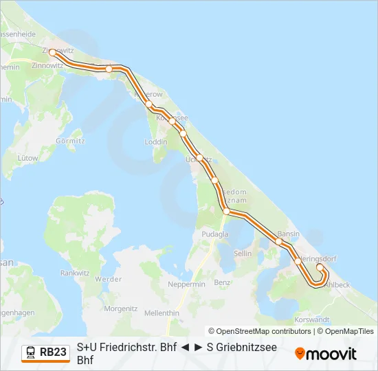 RB23 Train Line Map