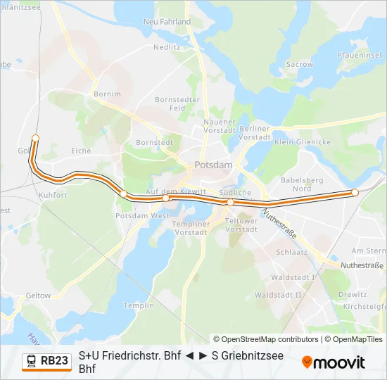RB23 Train Line Map