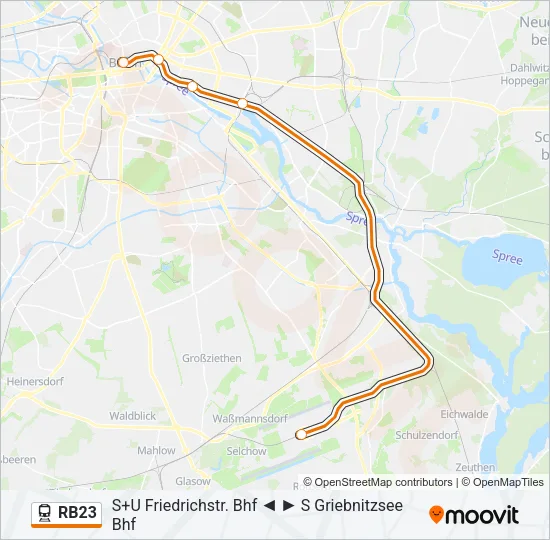 RB23 Train Line Map