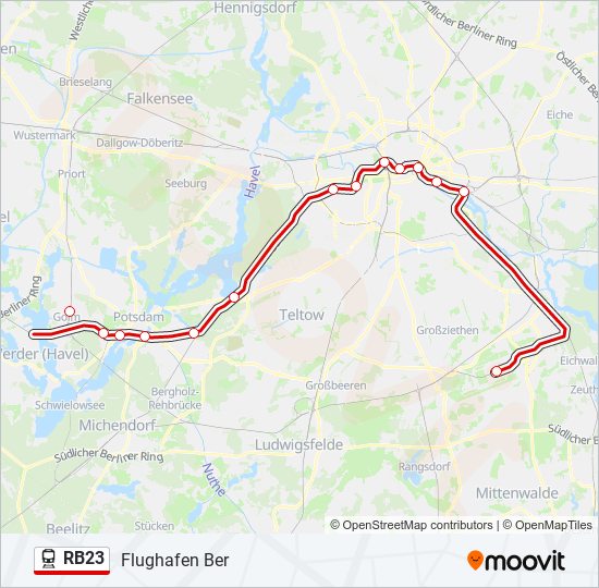 RB23 train Line Map