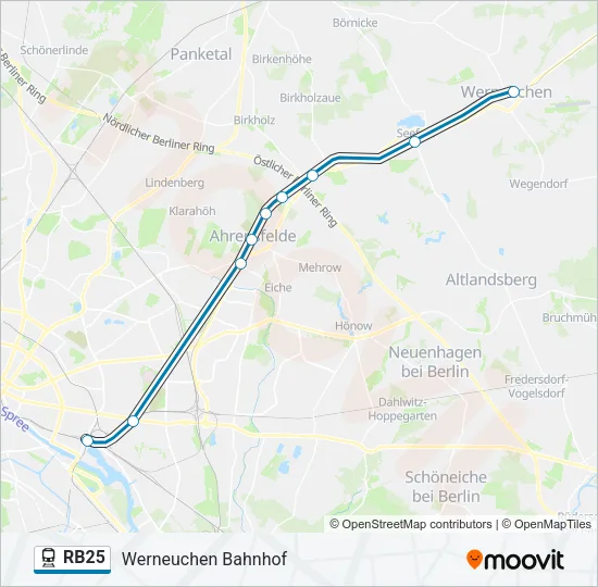 RB25 Train Line Map