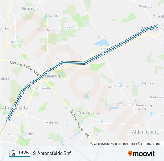 RB25 train Line Map