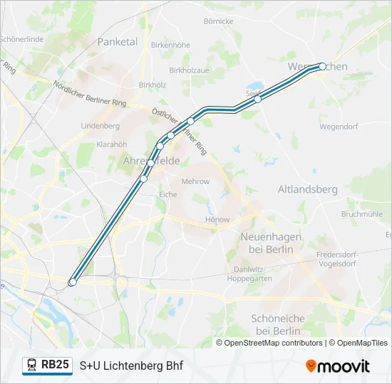 RB25 Train Line Map