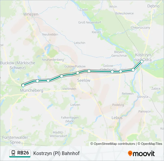 RB26 Train Line Map