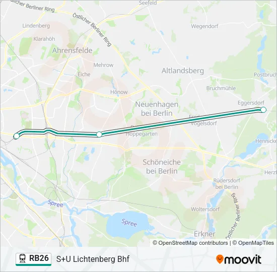 RB26 Train Line Map