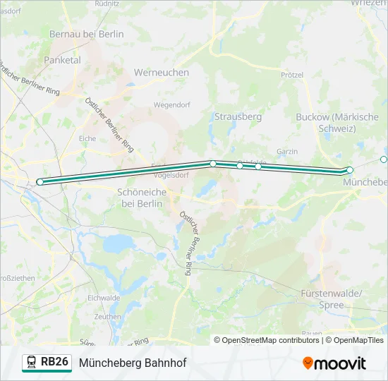RB26 Train Line Map