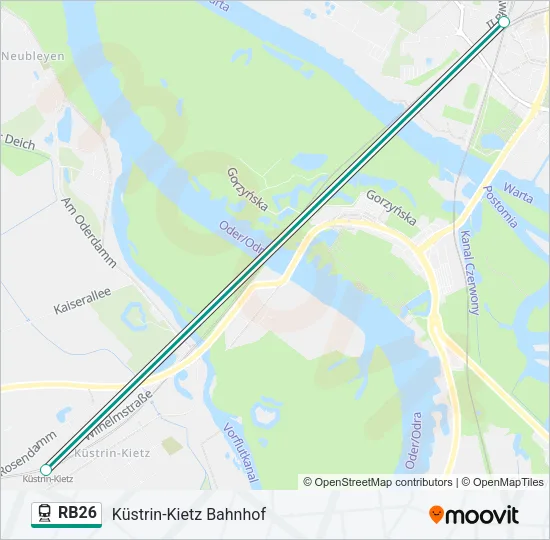 RB26 Train Line Map