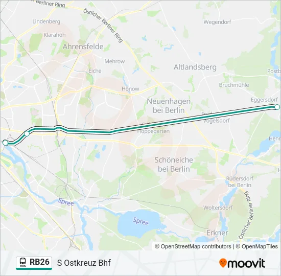 RB26 Train Line Map