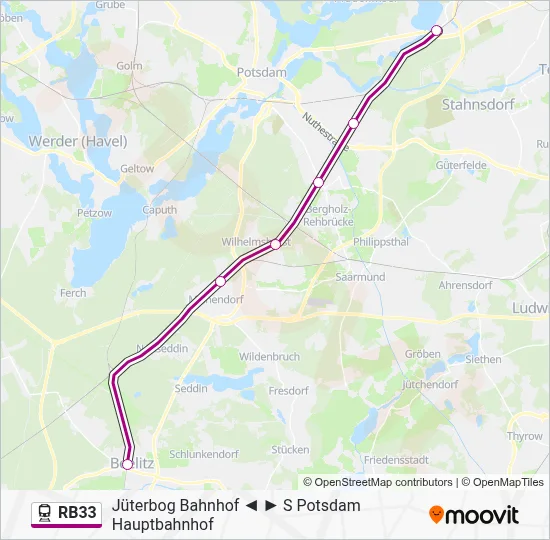 RB33 Train Line Map