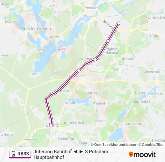RB33 Train Line Map