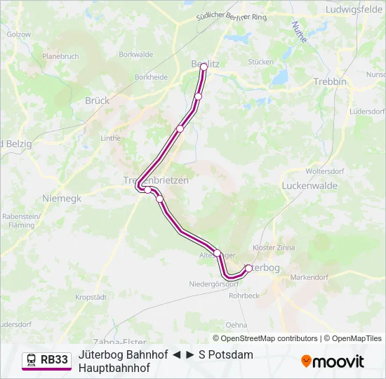 RB33 Train Line Map