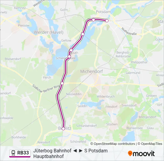 RB33 Train Line Map