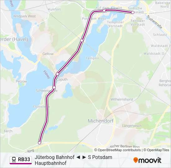 RB33 Train Line Map
