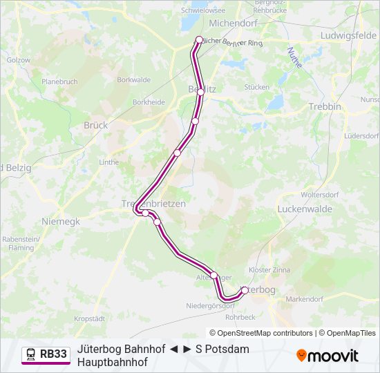 RB33 Train Line Map