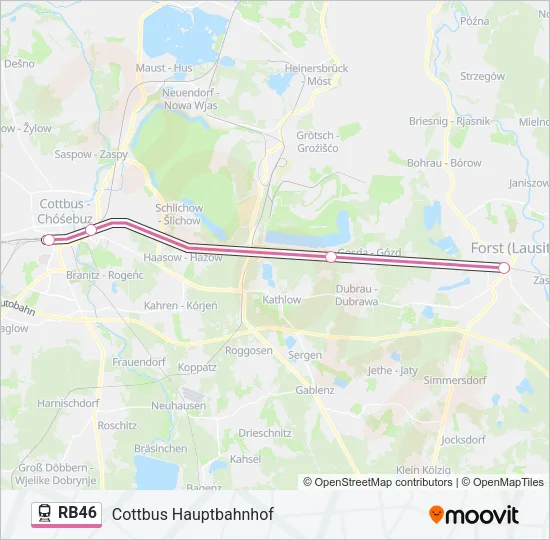 RB46 Train Line Map