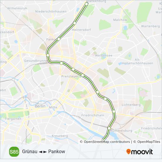 S85 Route Fahrpläne, Haltestellen & Karten Blankenburg