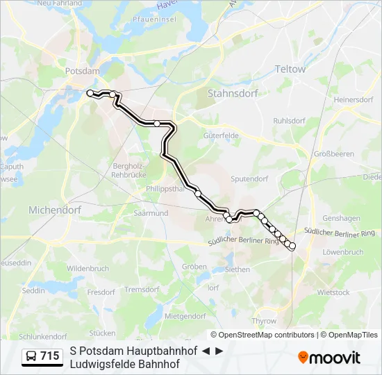 715 Bus Line Map