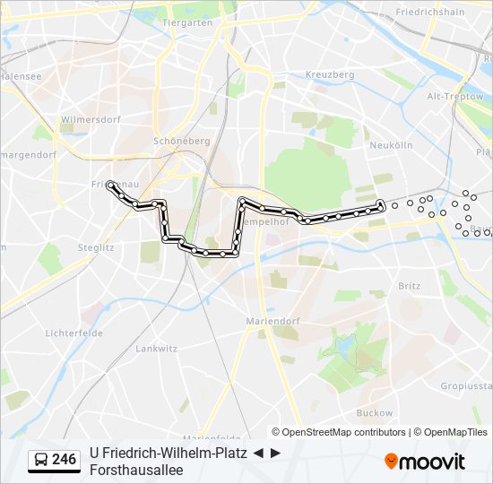 246 Route: Schedules, Stops & Maps - U Friedrich-Wilhelm-Platz (Updated)