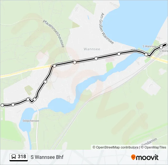318 Bus Line Map