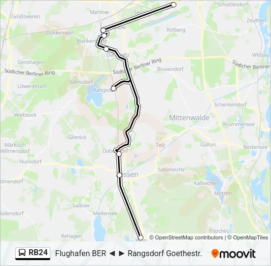 RB24 Bus Line Map