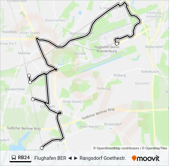 RB24 Bus Line Map
