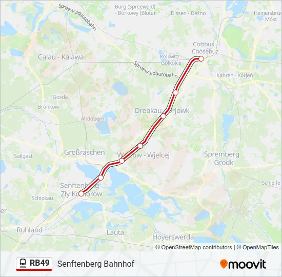 RB49 Train Line Map