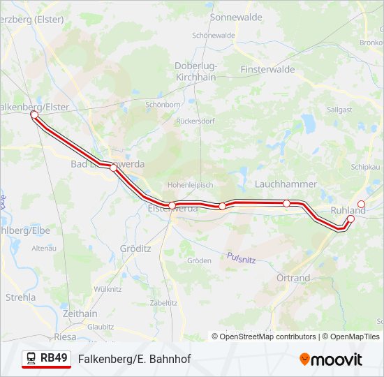 RB49 Train Line Map
