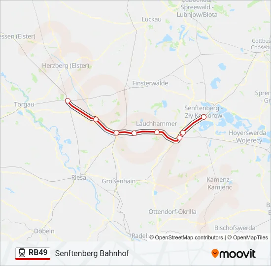 RB49 Train Line Map